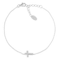 Bracciale Amen Donna Croci in Argento Zircone BRCROCBBZ - BRCROCBBZ